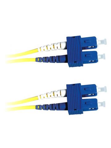 Lanview LVO231386 fibre optic cable 2 m 2x SC OS2 Yellow