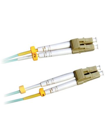 Lanview LVO231469 fibre optic cable 1 m 2x LC OM3 Aqua colour