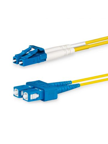 Lanview LVO231491 InfiniBand/fibre optic cable 1 m 2x LC 2x SC OS2 Yellow