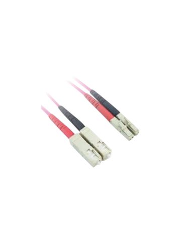 Lanview LVO231813 fibre optic cable 1 m 2x SC 2x LC OM4 Purple