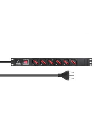 Lanview LVR-2MIT-SW-IT6 power distribution unit (PDU) 1U Black