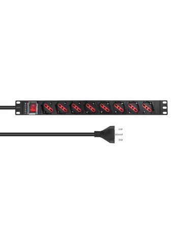 Lanview LVR-2MIT-SW-IT8 power distribution unit (PDU) 1U Black