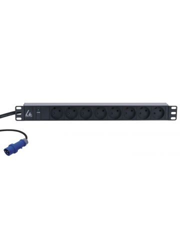 Lanview LVR261871D power distribution unit (PDU) 8 AC outlet(s) 1U Black