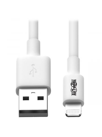 Tripp Lite M100-006-WH USB-A to Lightning Sync/Charge Cable (M/M) - MFi Certified, White, 6 ft. (1.8 m)