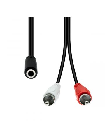 ProXtend 3-Pin to 2 x RCA Cable F-M