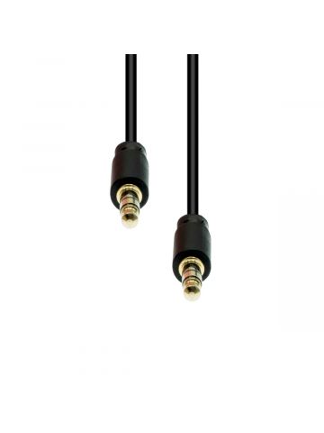 ProXtend 3-Pin Slim Cable M-M Black 1M