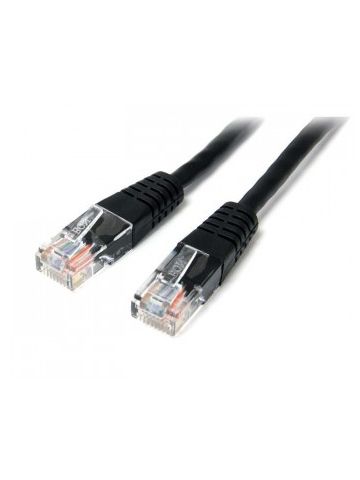 StarTech.com 15m Cat5e Black Molded RJ45 UTP Cat 5e Patch Cable - 15 m Patch Cord