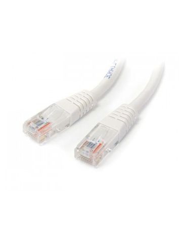 StarTech.com 15m Cat5e White Molded RJ45 UTP Cat 5e Patch Cable - 15 m Patch Cord