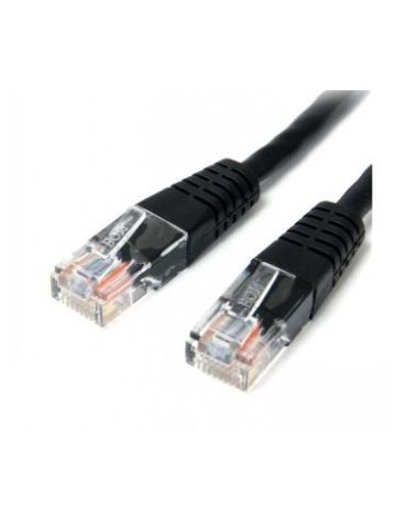 StarTech.com 15 ft Cat5e Black Molded RJ45 UTP Cat 5e Patch Cable - 15ft Patch Cord