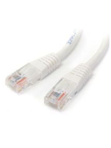 StarTech.com 25 ft White Molded Category 5e (350 MHz) UTP Patch Cable networking cable 7.6 m