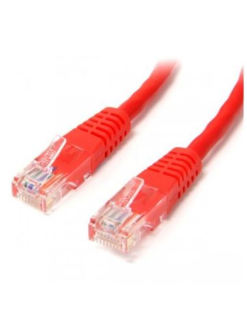 StarTech.com 6 ft Cat5e Red Molded RJ45 UTP Cat 5e Patch Cable - 6ft Patch Cord