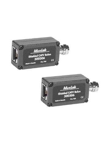 Cablenet Muxlab Shielded CATV Balun (2pk)
