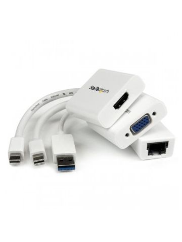 StarTech.com Macbook Air Accessories Kit - MDP to VGA / HDMI and USB 3.0 Gigabit Ethernet Adapter