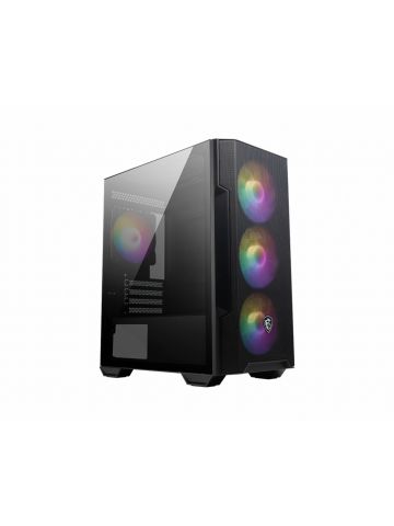 MSI MAG FORGE M100R computer case Midi Tower Black, Transparent