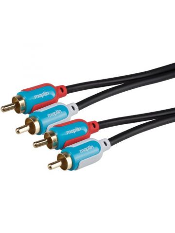 Maplin MAVRC003-015 audio cable 1.5 m 2 x RCA Multicolour