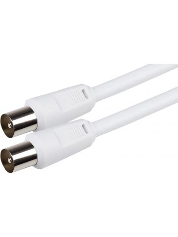 Maplin MAVTV002-100 coaxial cable 10 m White