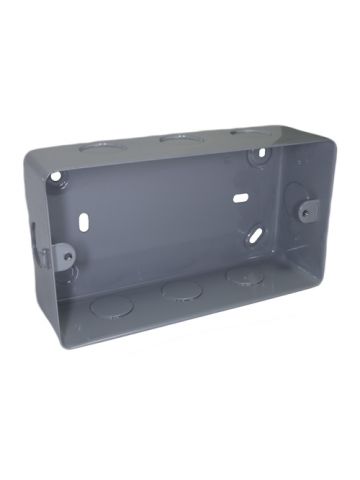 Cablenet Metal Back Box Double Gang for 20mm Conduit