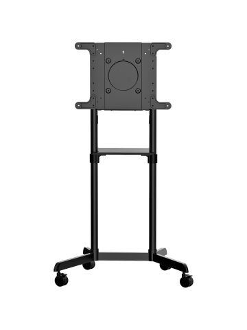 StarTech.com Mobile TV Cart - Portable Rolling TV Stand for 37-70" VESA Display (154lb/70kg) - TV Stand w/Shelf & Storage Compartment - Rotate/Tilt Display - Universal TV Mount on Wheels