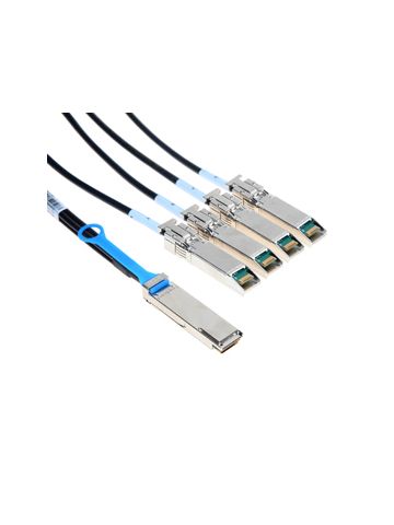 Mellanox Technologies QSFP / 4 SFP+, 5m InfiniBand cable 4 x SFP+ Black