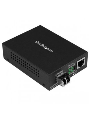 StarTech.com Gigabit Ethernet Fiber Media Converter - Compact - 850nm MM LC - 550m