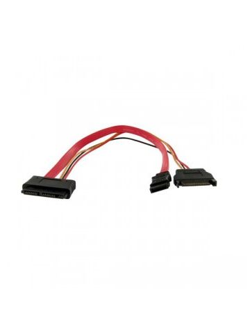 StarTech.com 12in Micro SATA to SATA with SATA Power Adapter Cable