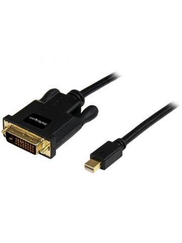 StarTech.com 10ft (3m) Mini DisplayPort to DVI Cable - Mini DP to DVI Adapter Cable - 1080p Video - Passive mDP 1.2 to DVI-D Single Link - mDP or Thunderbolt 1/2 Mac/PC to DVI Monitor