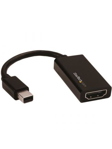 StarTech.com Mini DisplayPort to HDMI Adapter - Active mDP 1.4 to HDMI 2.0 Video Converter - 4K 60Hz - Mini DP or Thunderbolt 1/2 Mac/PC to HDMI Monitor/TV/Display - mDP to HDMI Dongle