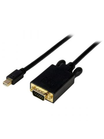 StarTech.com 10 ft Mini DisplayPort to VGA Adapter Converter Cable – mDP to VGA 1920x1200 - Black