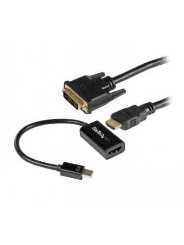 StarTech.com mDP to DVI Connectivity Kit - Active Mini DisplayPort to HDMI Converter with 6 ft. HDMI to DVI Cable