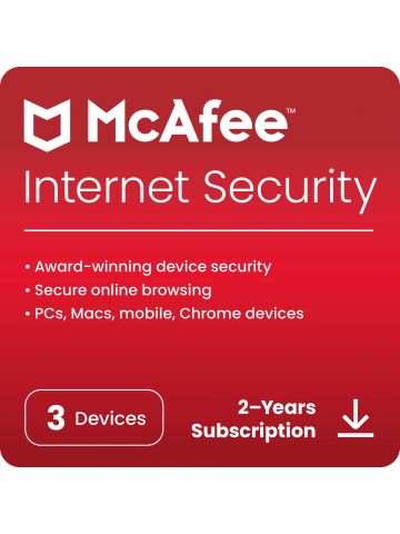 McAfee Internet Security 3 Device 2 Year - Digital Download