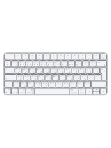 Apple Magic keyboard Universal USB + Bluetooth Arabic Aluminium, White