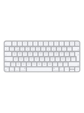 Apple Magic keyboard USB + Bluetooth Swedish Aluminium, White