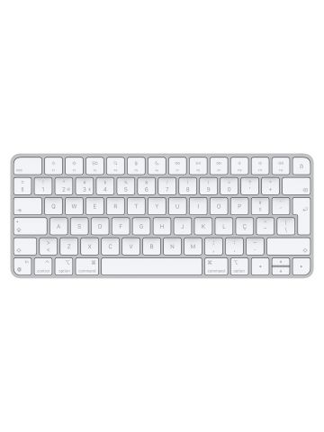 Apple Magic keyboard USB + Bluetooth Portuguese Aluminium, White