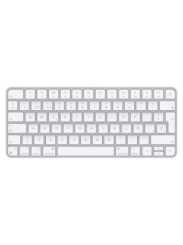 Apple Magic keyboard Universal USB + Bluetooth Spanish Aluminium, White