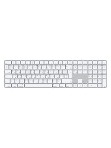 Apple Magic keyboard USB + Bluetooth Arabic Aluminium, White