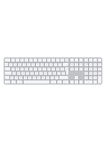 Apple Magic keyboard USB + Bluetooth Portuguese Aluminium, White