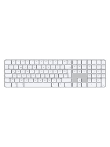 Apple Magic keyboard USB + Bluetooth Turkish Aluminium, White