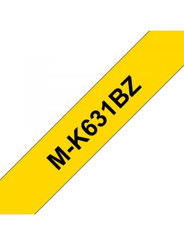 Brother MK-631BZ DirectLabel black on yellow 12mm x 8m for Brother P-Touch M 9-12mm