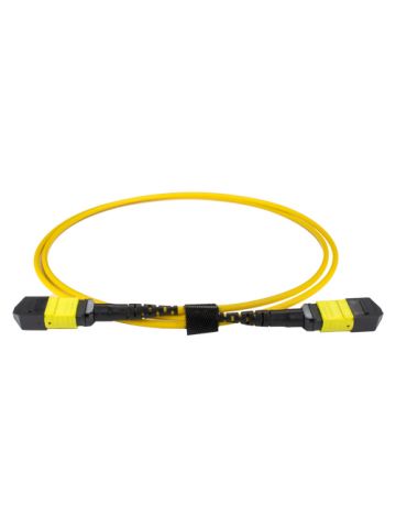 Cablenet 1m OS2 MPO (F) to MPO (F) Female 12F Yellow Trunk Cable Method B