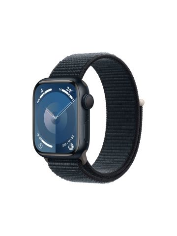 Apple Watch Series 9 41 mm Digital 352 x 430 pixels Touchscreen Black Wi-Fi GPS (satellite)