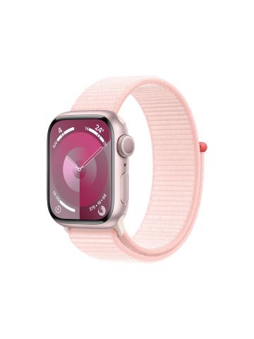 Apple Watch Series 9 41 mm Digital 352 x 430 pixels Touchscreen Pink Wi-Fi GPS (satellite)