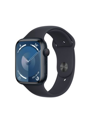 Apple Watch Series 9 45 mm Digital 396 x 484 pixels Touchscreen Black Wi-Fi GPS (satellite)