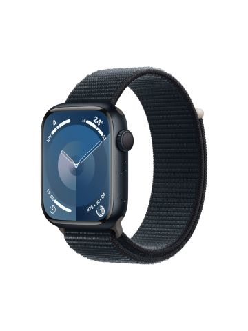 Apple Watch Series 9 45 mm Digital 396 x 484 pixels Touchscreen Black Wi-Fi GPS (satellite)