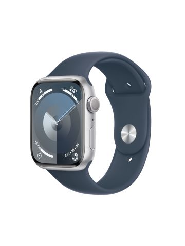 Apple Watch Series 9 45 mm Digital 396 x 484 pixels Touchscreen Silver Wi-Fi GPS (satellite)