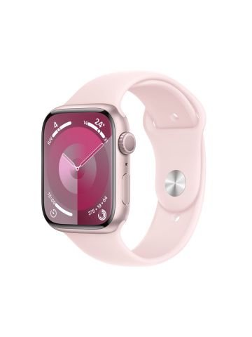 Apple Watch Series 9 45 mm Digital 396 x 484 pixels Touchscreen Pink Wi-Fi GPS (satellite)