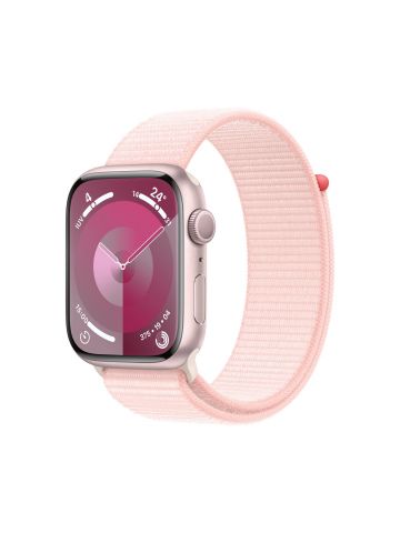 Apple Watch Series 9 45 mm Digital 396 x 484 pixels Touchscreen Pink Wi-Fi GPS (satellite)