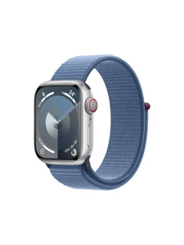 Apple Watch Series 9 41 mm Digital 352 x 430 pixels Touchscreen 4G Silver Wi-Fi GPS (satellite)