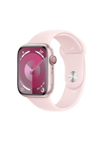 Apple Watch Series 9 45 mm Digital 396 x 484 pixels Touchscreen 4G Pink Wi-Fi GPS (satellite)