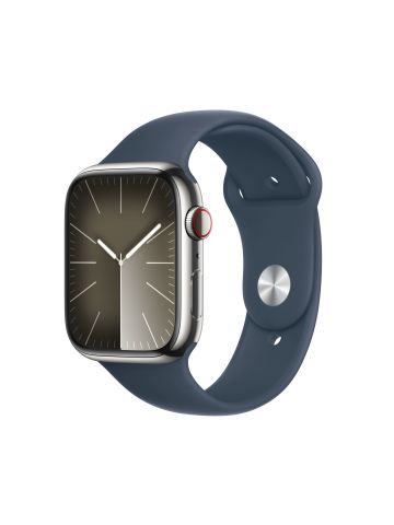 Apple Watch Series 9 45 mm Digital 396 x 484 pixels Touchscreen 4G Silver Wi-Fi GPS (satellite)