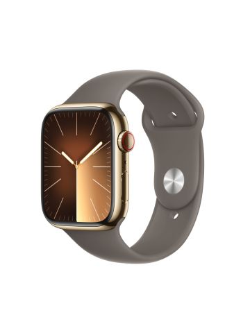 Apple Watch Series 9 45 mm Digital 396 x 484 pixels Touchscreen 4G Gold Wi-Fi GPS (satellite)